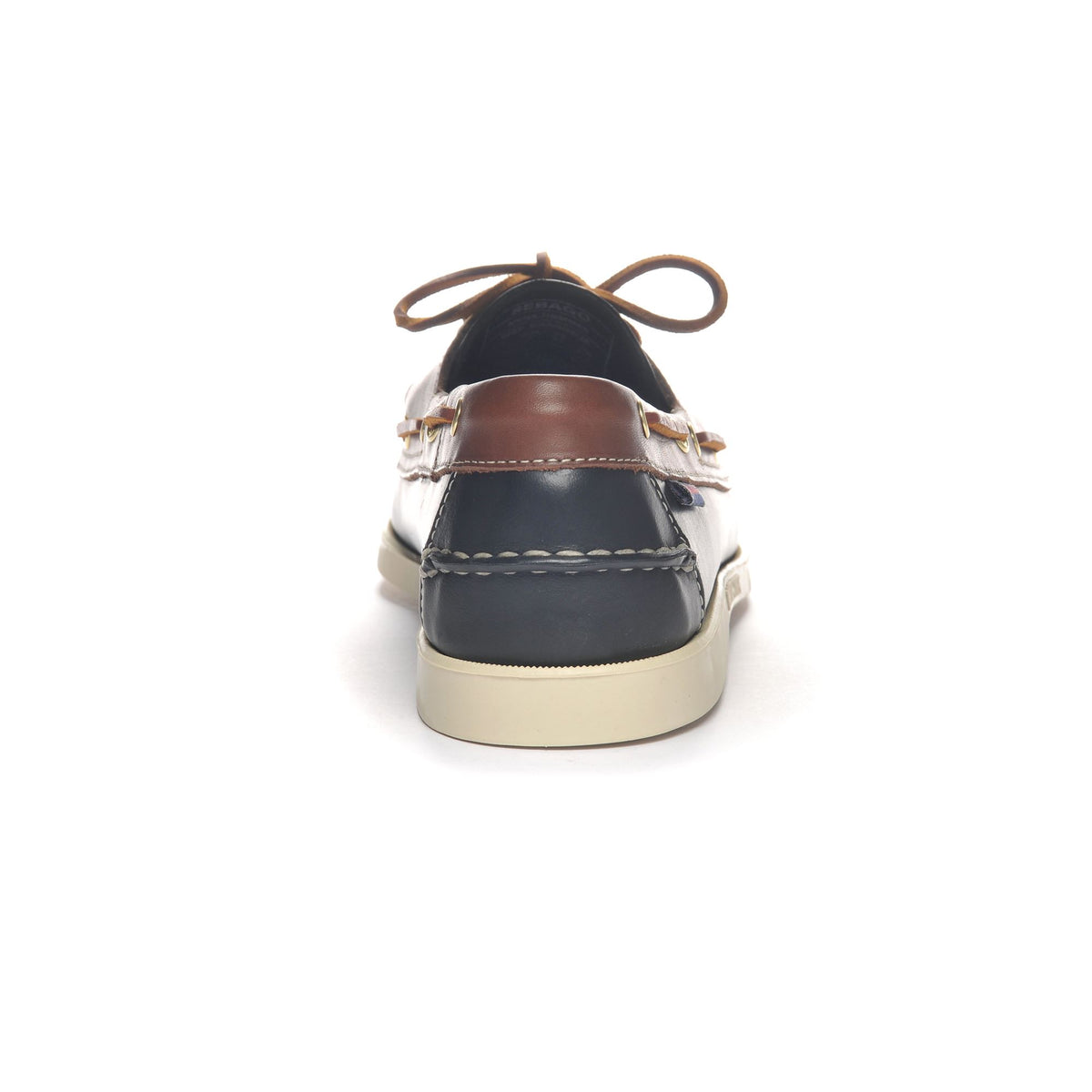 Brown Men's Waxed Leather Boat Shoe