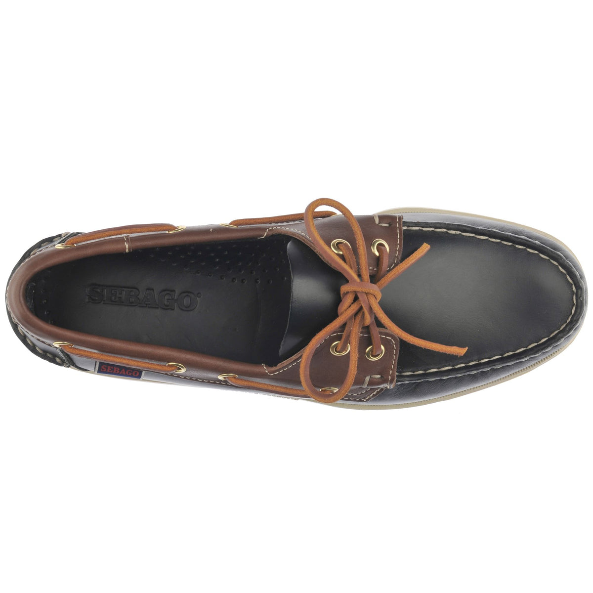 Brown Men's Waxed Leather Boat Shoe