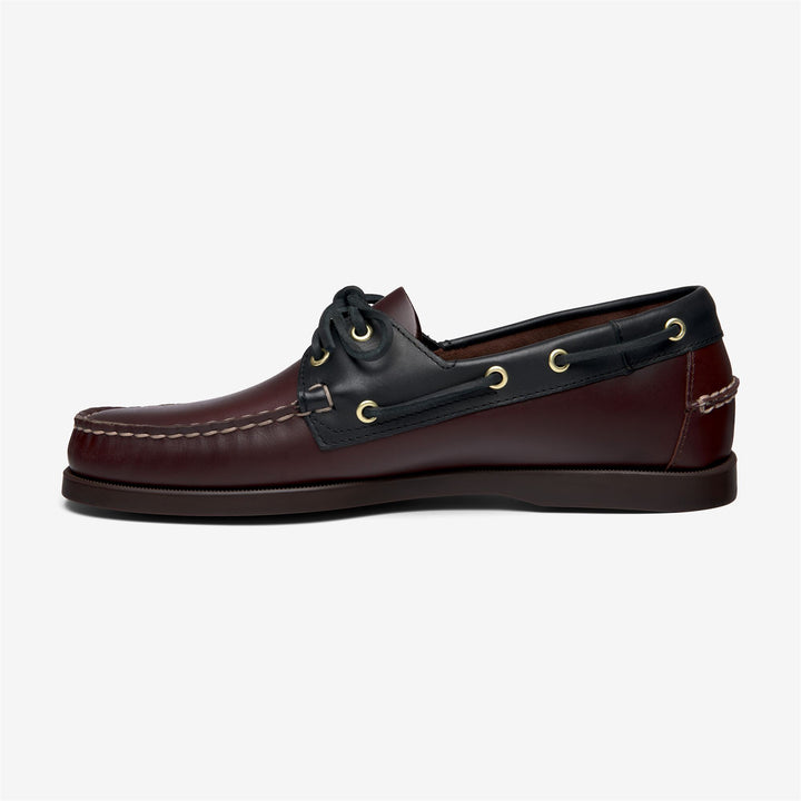 Black Brown Men's Waxed Leather Moccasin Boat Shoes for Yachting 3