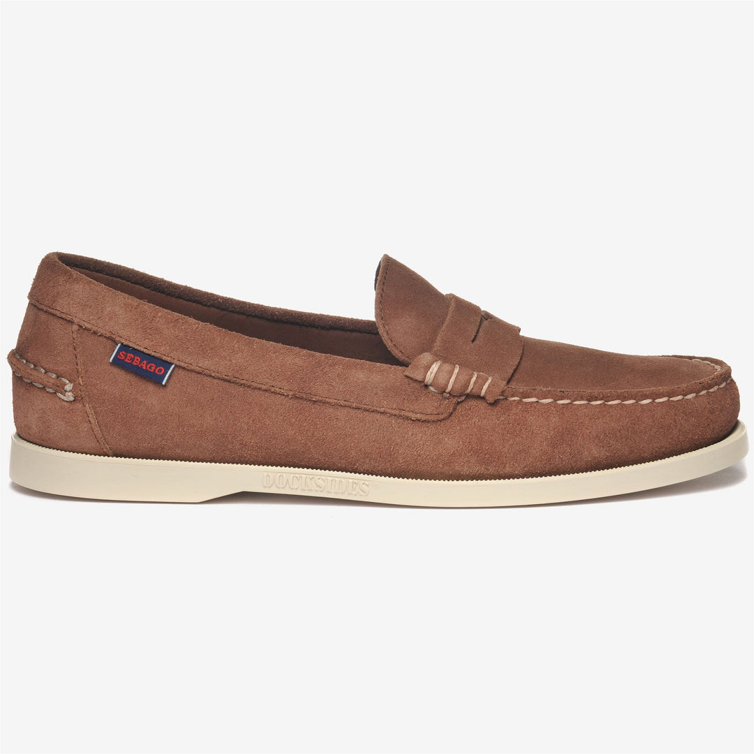 Dark Brown Men's Yachting Moccasin Slip-On Footwear 01