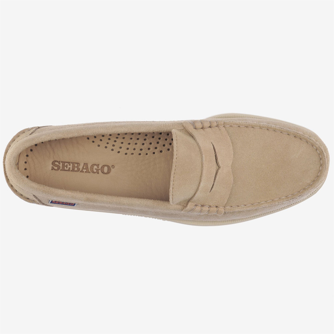 Beige Yellow Men's Yachting Moccasin Slip-On Boat Shoes main