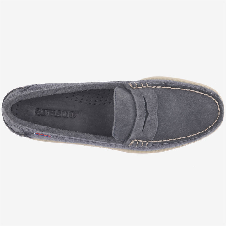 Mocassins de yachting bleu violet pour homme 4