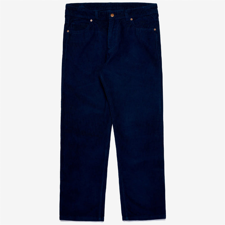 Marine Blue Men's Leisure 5-Pocket Pants in Durable Cotton 1