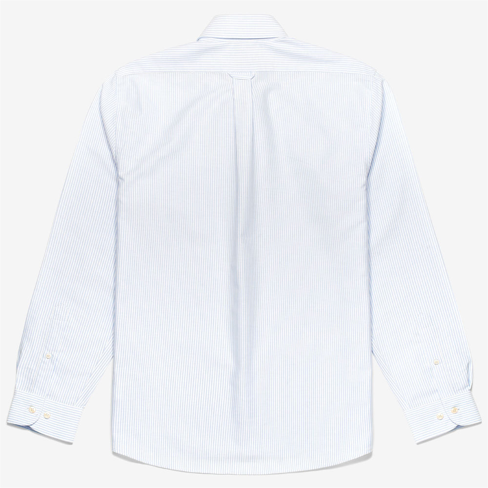 Azure Blue Men's Yachting Button-Down Cotton Shirt 02