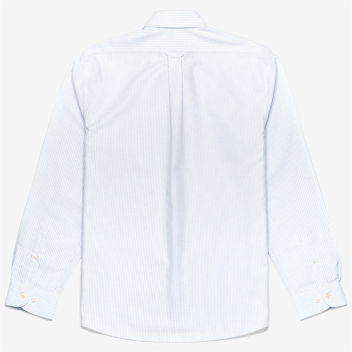 Azure Blue Men's Yachting Button-Down Cotton Shirt 2