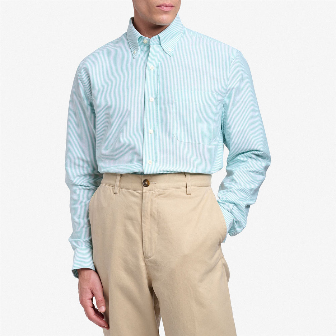Arctic Green Men's Yachting Button-Down Shirt main