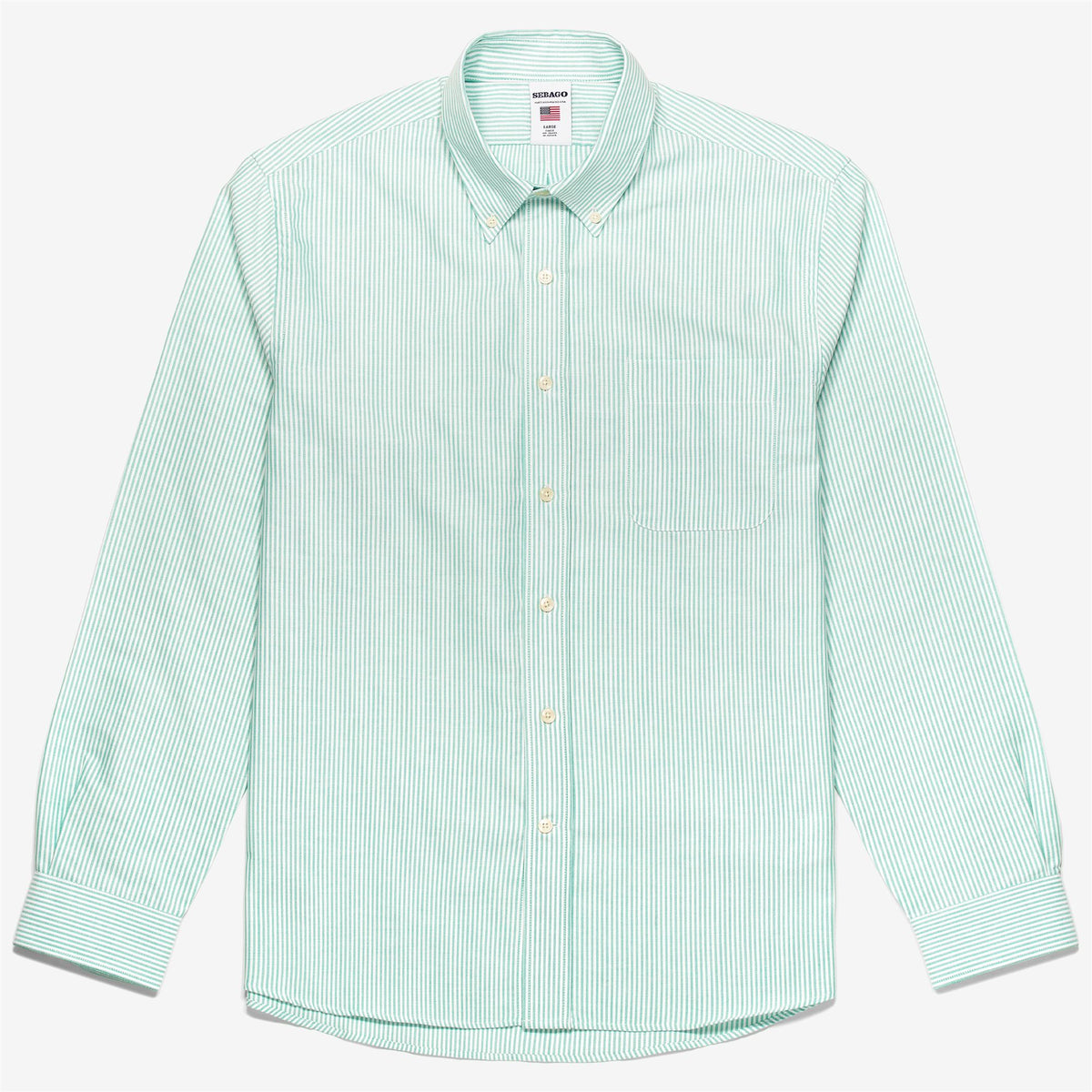 Green Men's Cotton Oxford Shirt