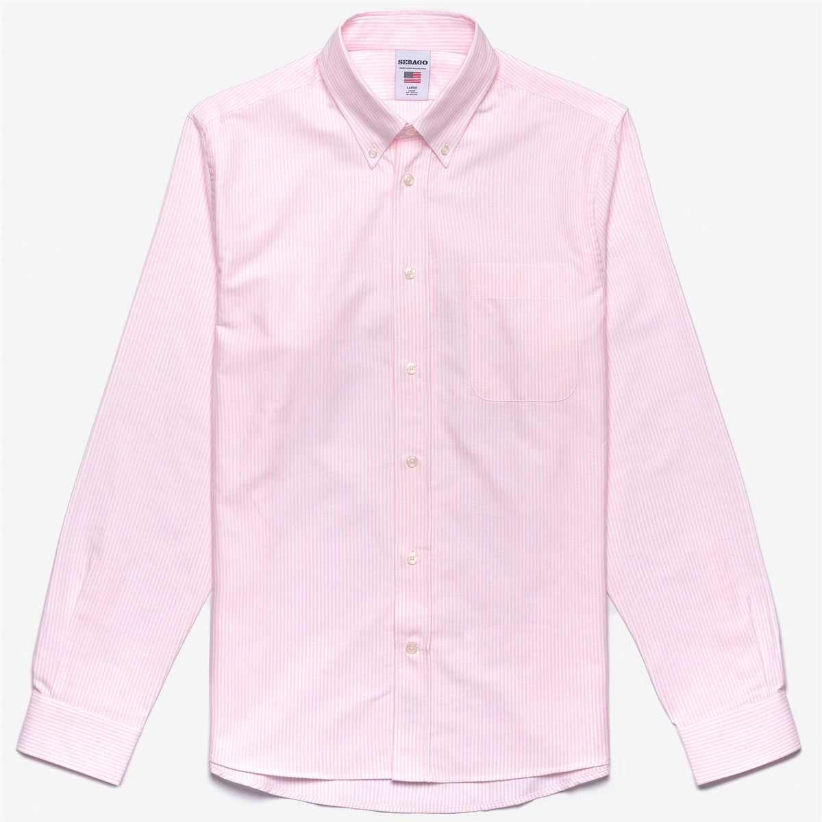 White Men's Cotton Oxford Shirt