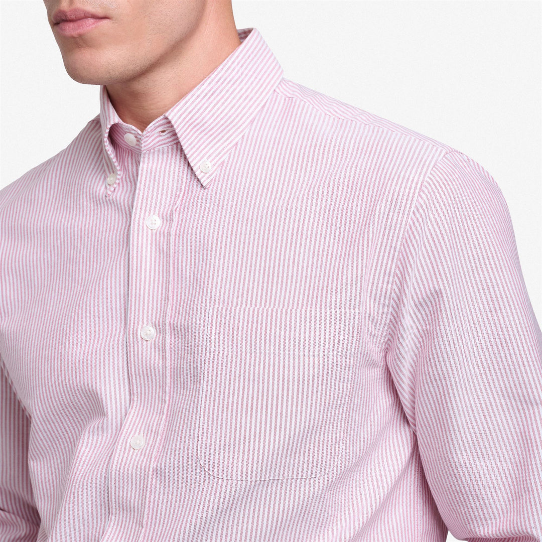 Pink Violet Men's Yachting Button-Down Cotton Shirt main