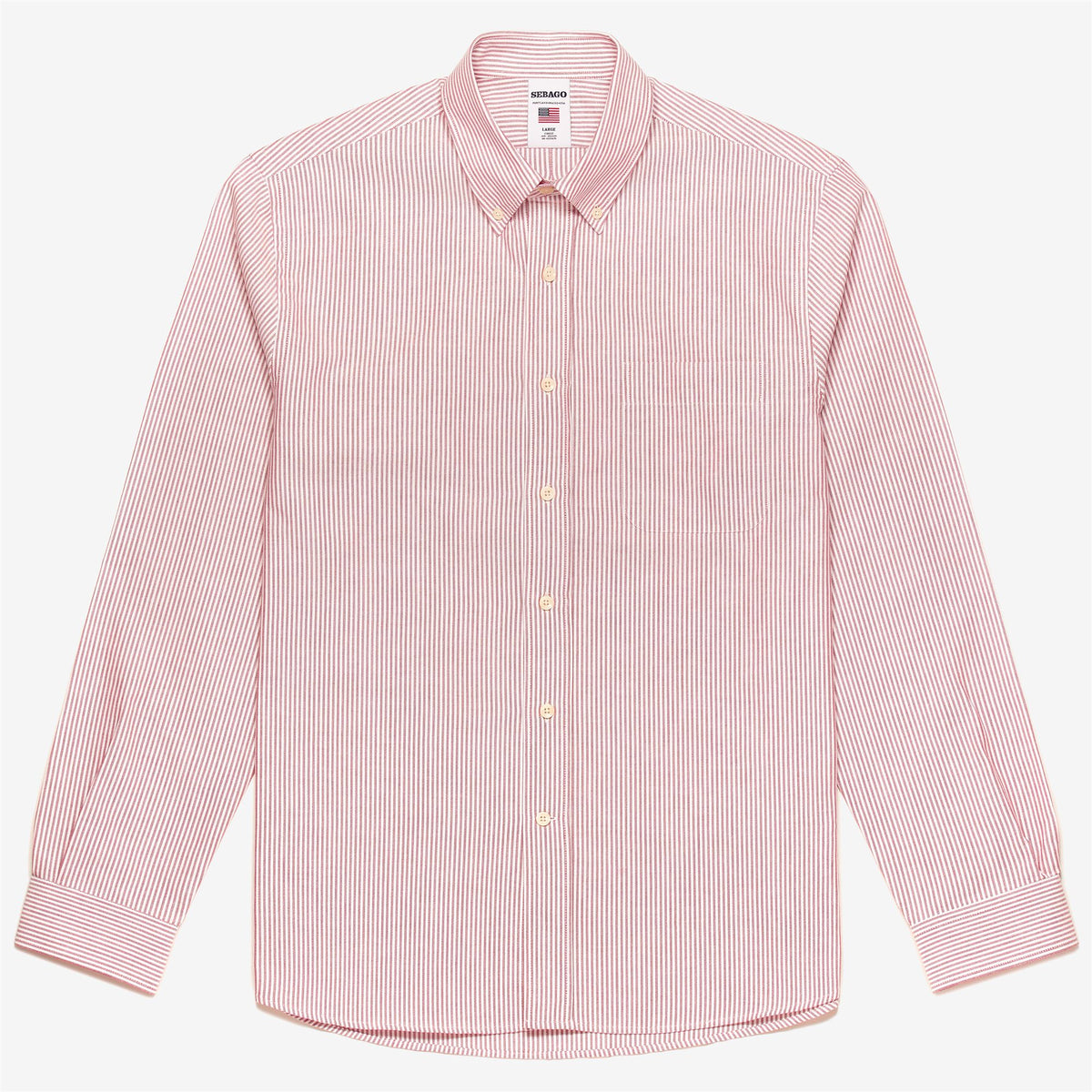 Red Men's Cotton Oxford Shirt