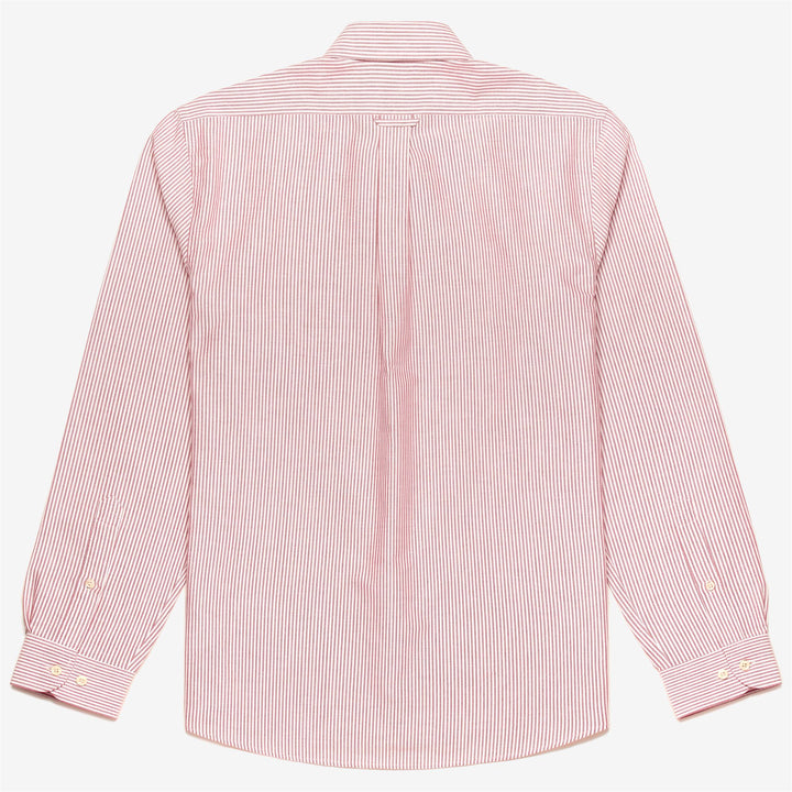 Red White Men's Yachting Button Down Cotton Shirt 2