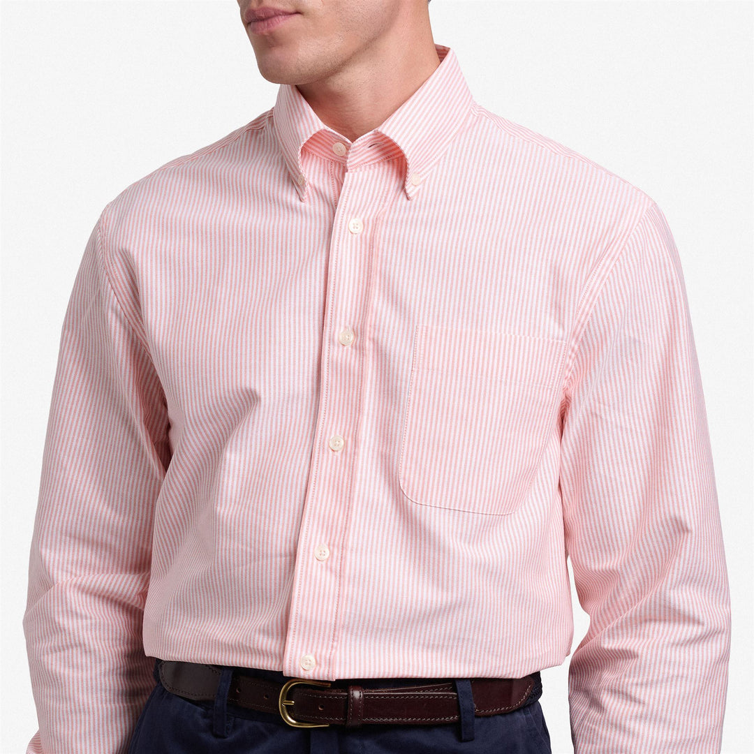 Light Orange Men's Yachting Button-Down Cotton Shirt main