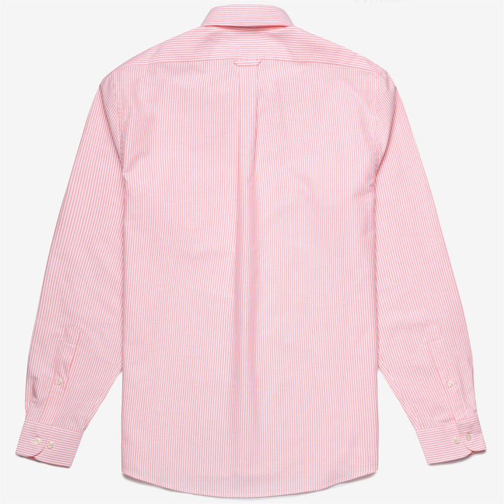Camisa de algodón con botones para hombre, color naranja claro, para yates 2
