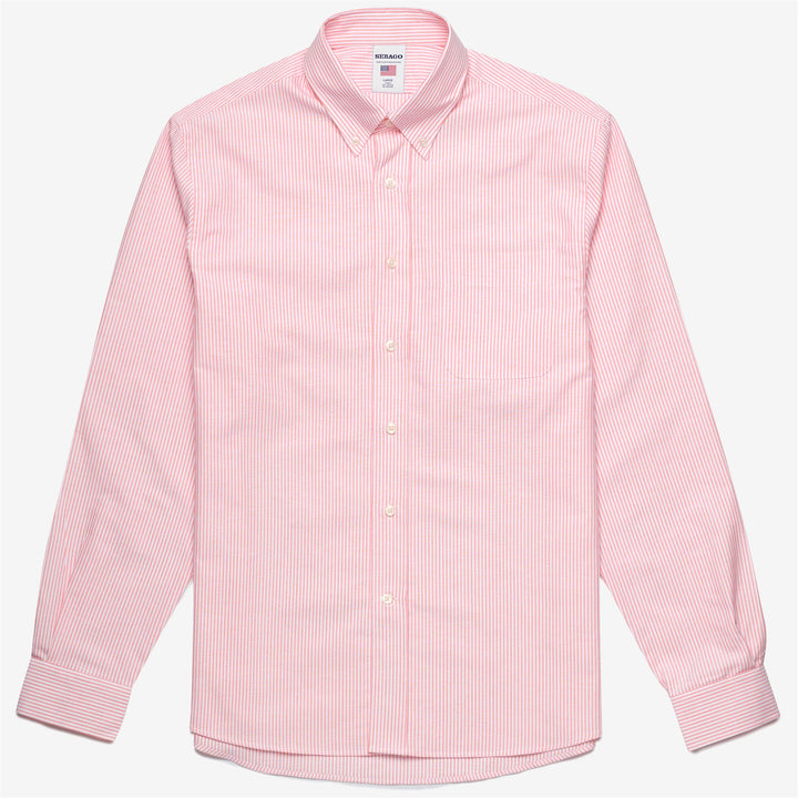 Light Orange Men's Yachting Button-Down Cotton Shirt 1