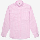 DOUBLING - Shirts - Button Down - Man - RED FUCSIA-WHITE