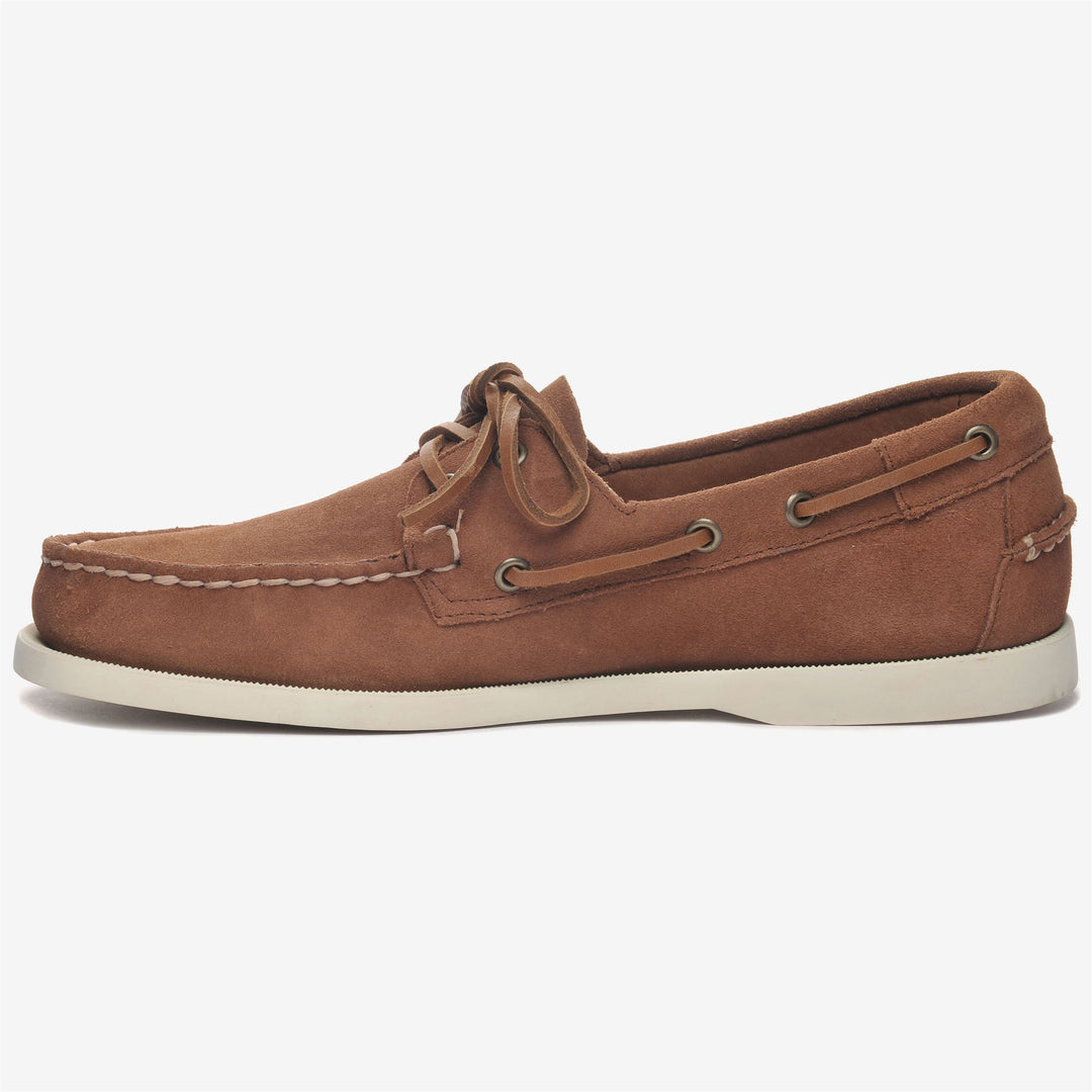 Dark Brown Men's Nautical Moccasin Docksides for Yachting main