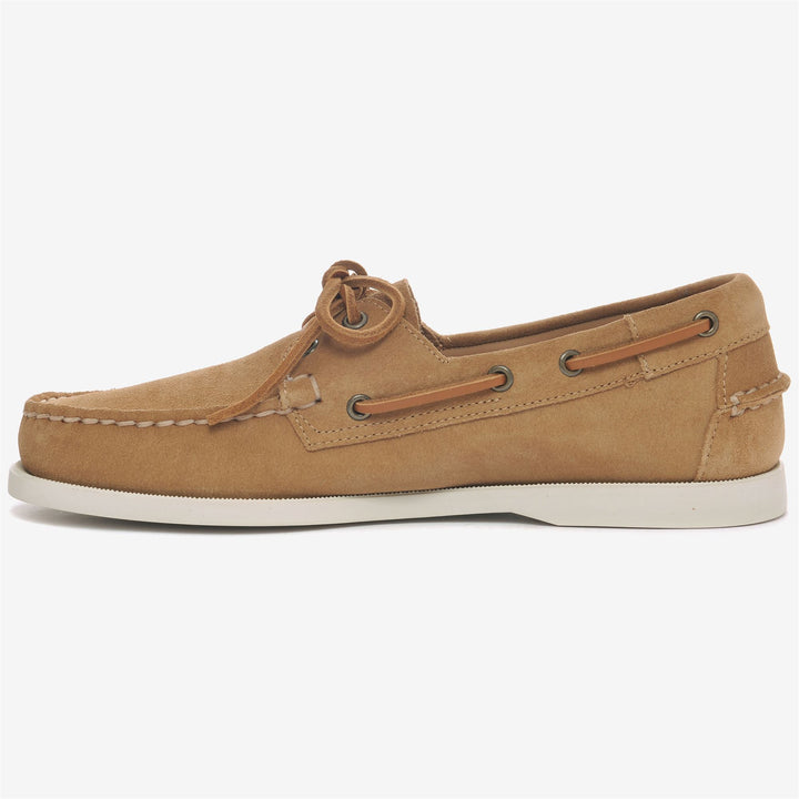 Cognac brown Men's Nautical Moccasin Boat Shoes for Yachting 3