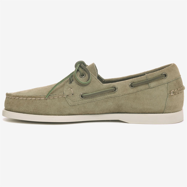 Military Green Men's Nautical Moccasin Boat Shoes 3