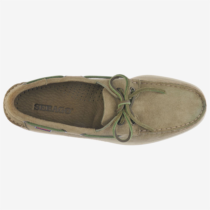 Military Green Men's Nautical Moccasin Boat Shoes 4