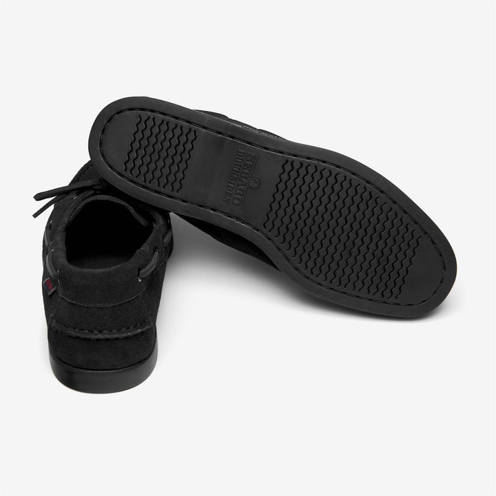Zapatos náuticos negros tipo mocasín para hombre 4