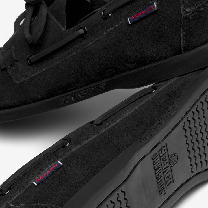 Zapatos náuticos negros tipo mocasín para hombre 5