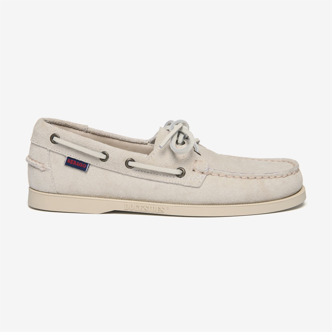 White Men's Nautical Moccasin Docksides for Yachting 01