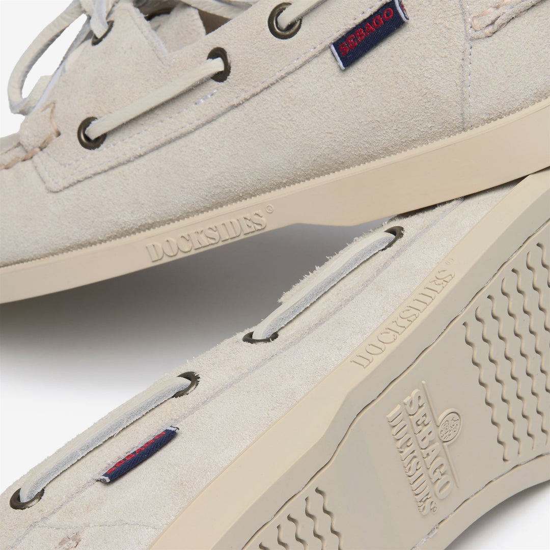 White Men's Nautical Moccasin Docksides for Yachting main