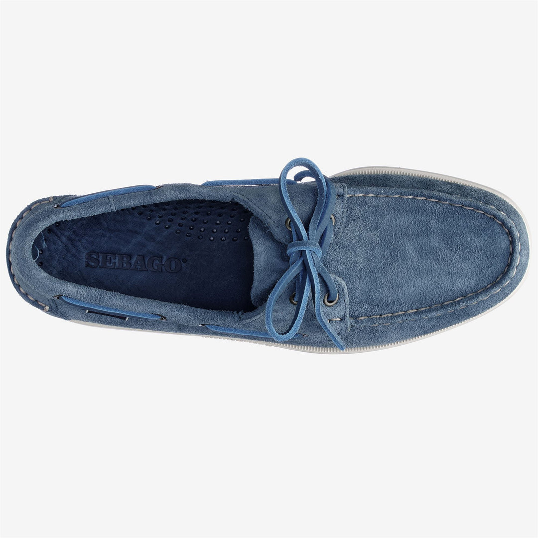 Indigo Blue Men's Nautical Moccasin Boat Shoes main