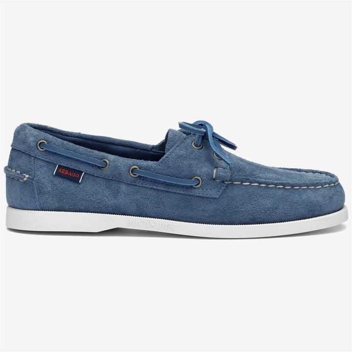 Indigo Blue Men's Nautical Moccasin Boat Shoes 1