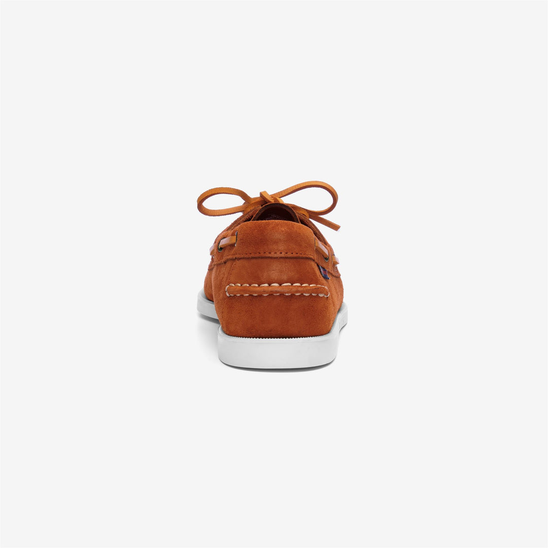 Mocassini Nautici Docksides Uomo Marrone Brandy per Vela main