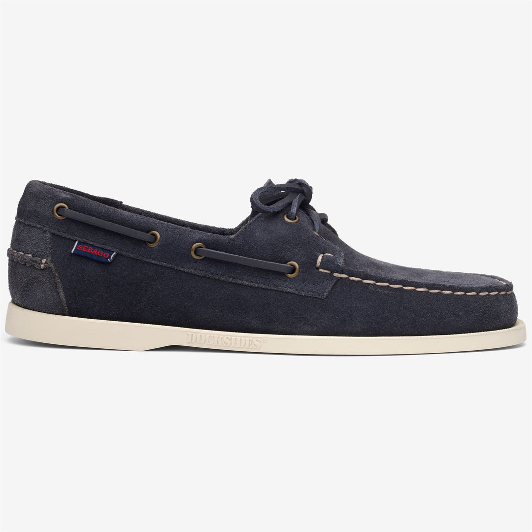 Chaussures bateau mocassins nautiques bleu violet pour homme 01