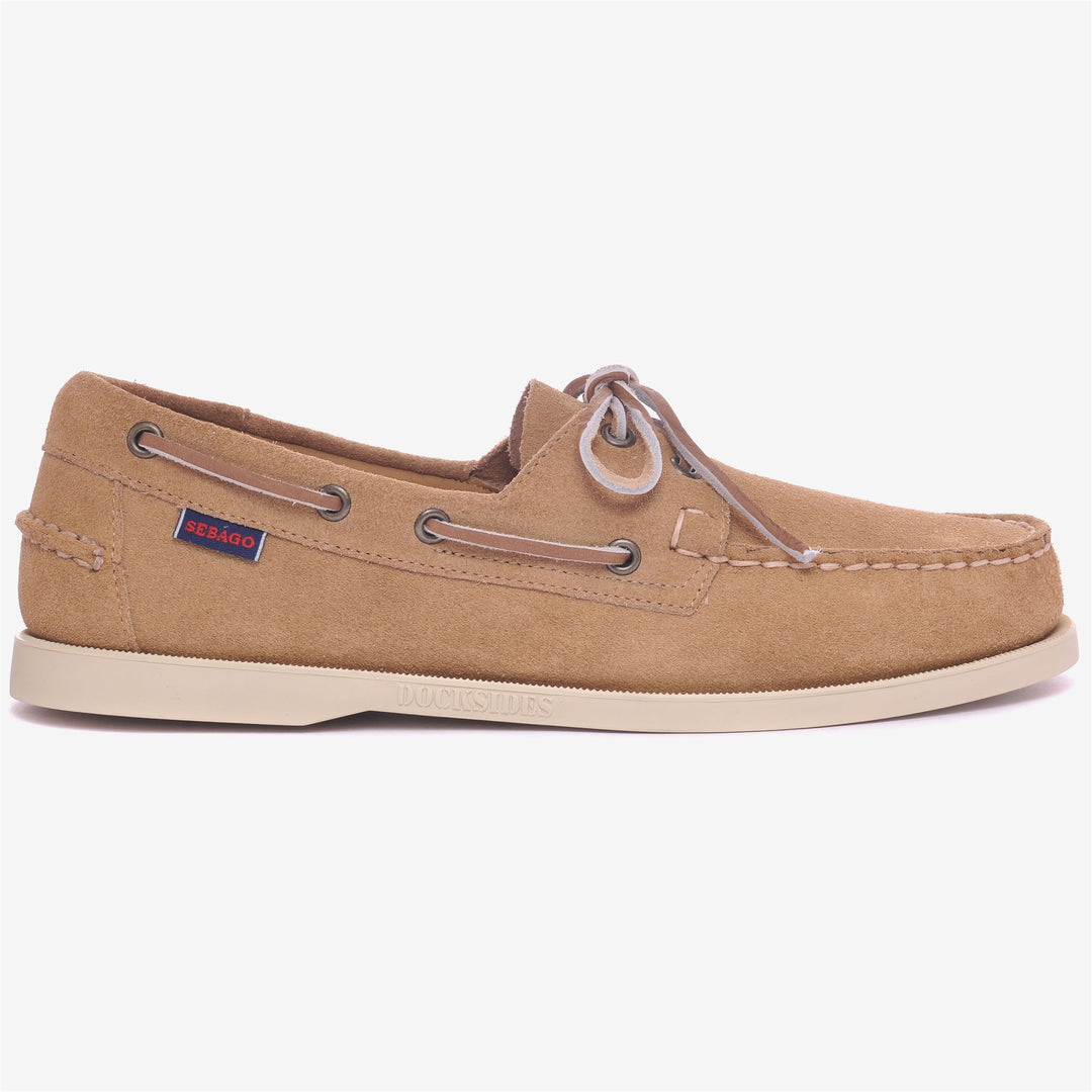 Chaussures bateau mocassins beiges pour homme 01
