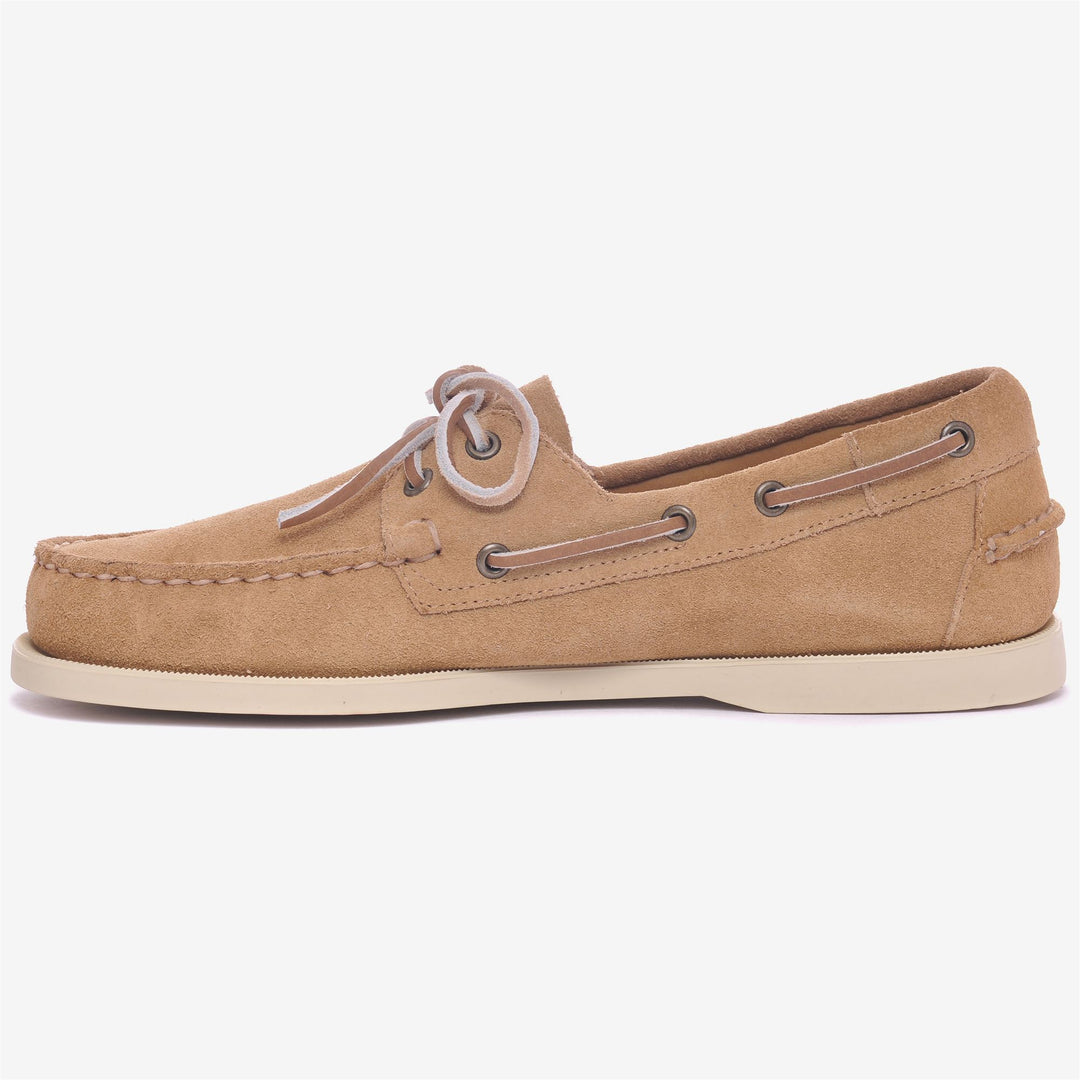 Zapatos náuticos tipo mocasín beige para hombre main