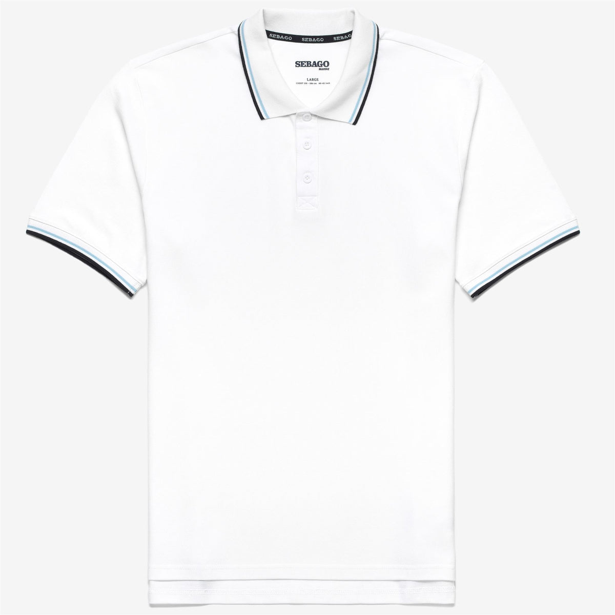 White Men's Cotton Polo Shirt