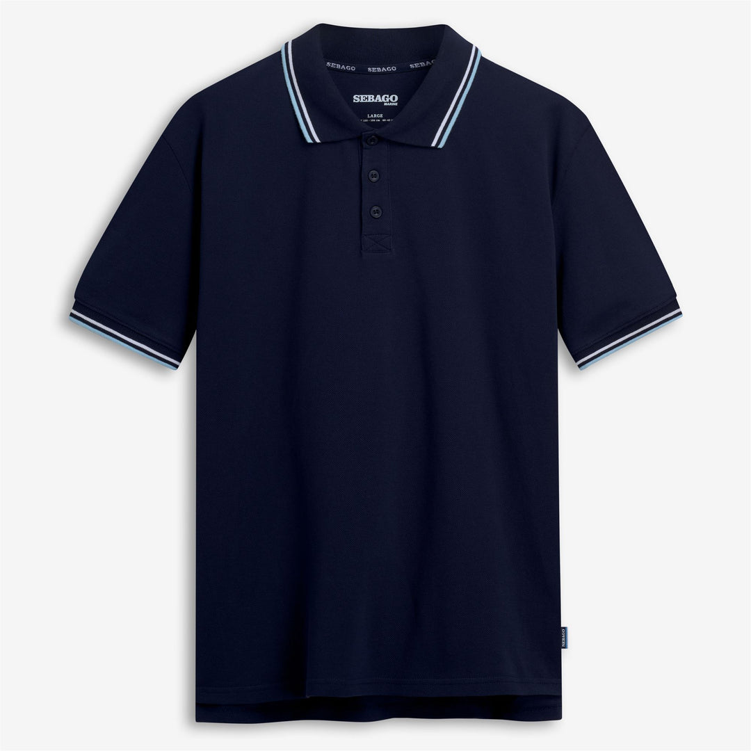 Polo da Vela Uomo Blu Marino in Cotone Confortevole 01