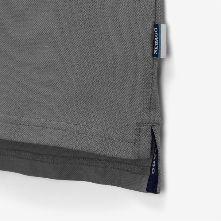 Grey Men's Sailing Polo Shirt in Comfortable Cotton 3