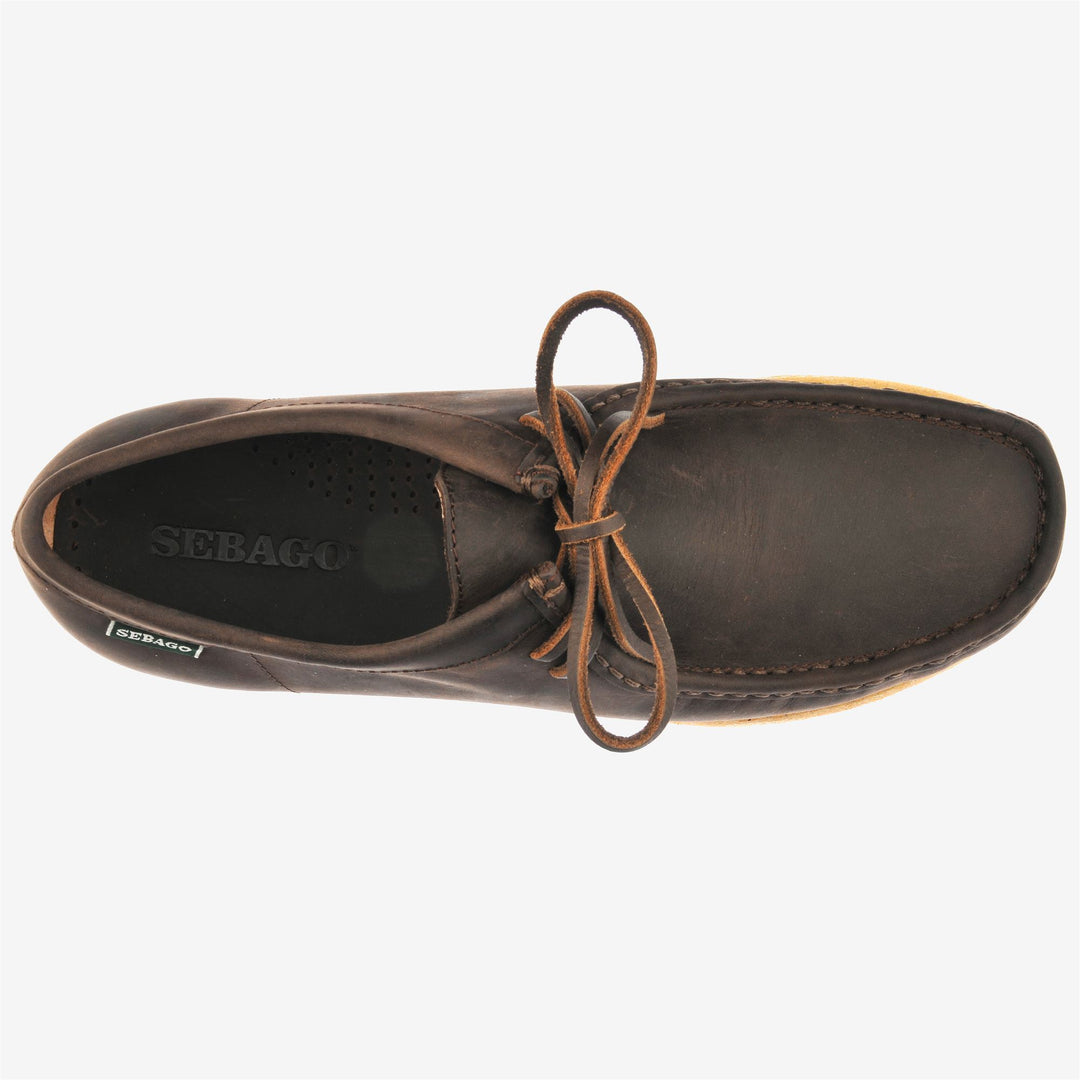 Dark Brown Men's Low Cut Leather Moccasins for Leisure main