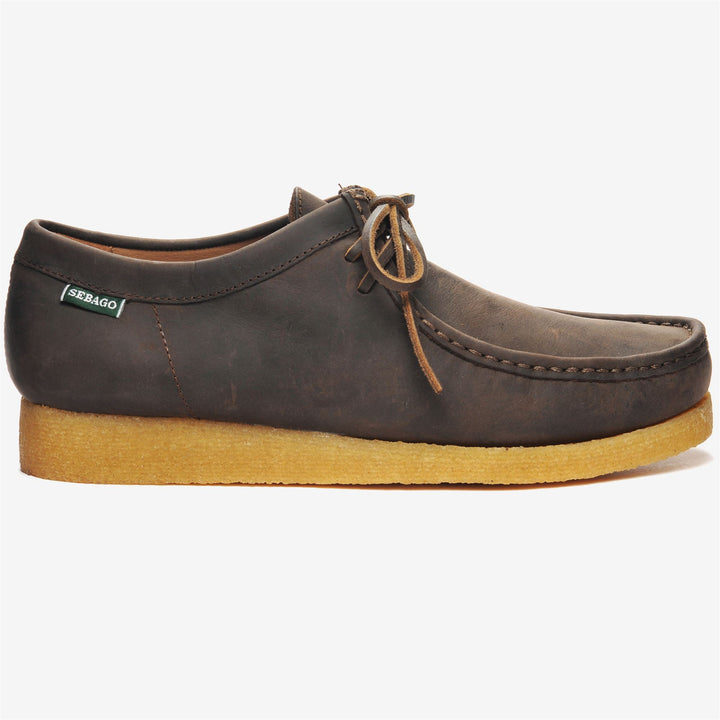 Dark Brown Men's Low Cut Leather Moccasins for Leisure 1