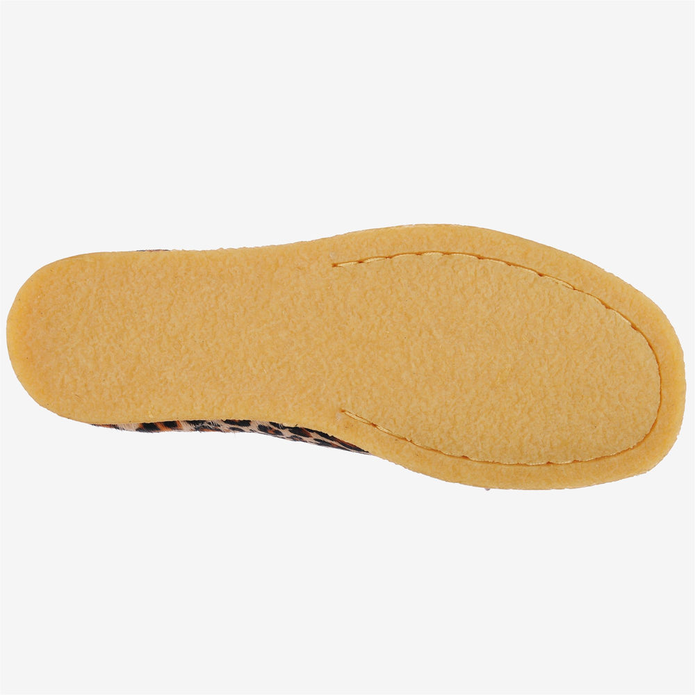 Leopard Yellow Women's Low Cut Leather Moccasins for Leisure 02