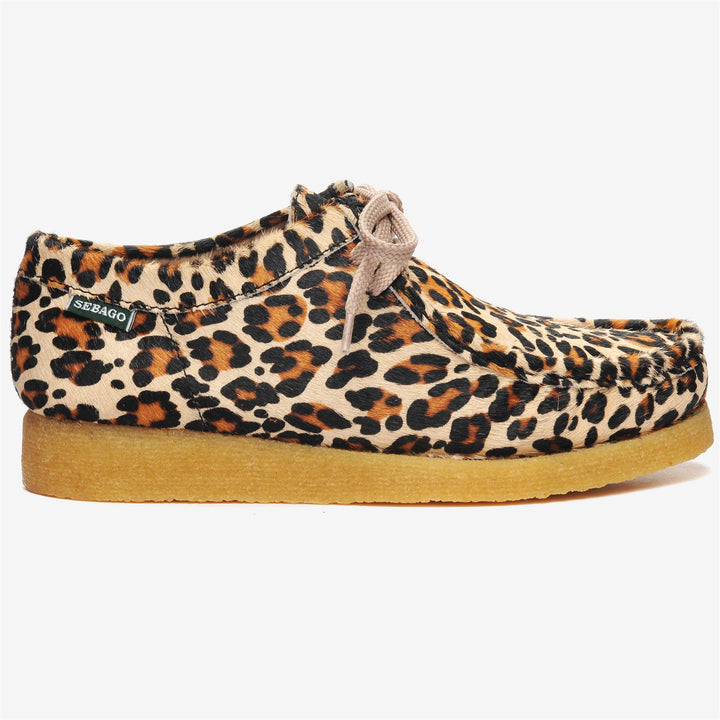 Mocassini in Pelle Bassi Donna Giallo Leopardo per Tempo Libero 1