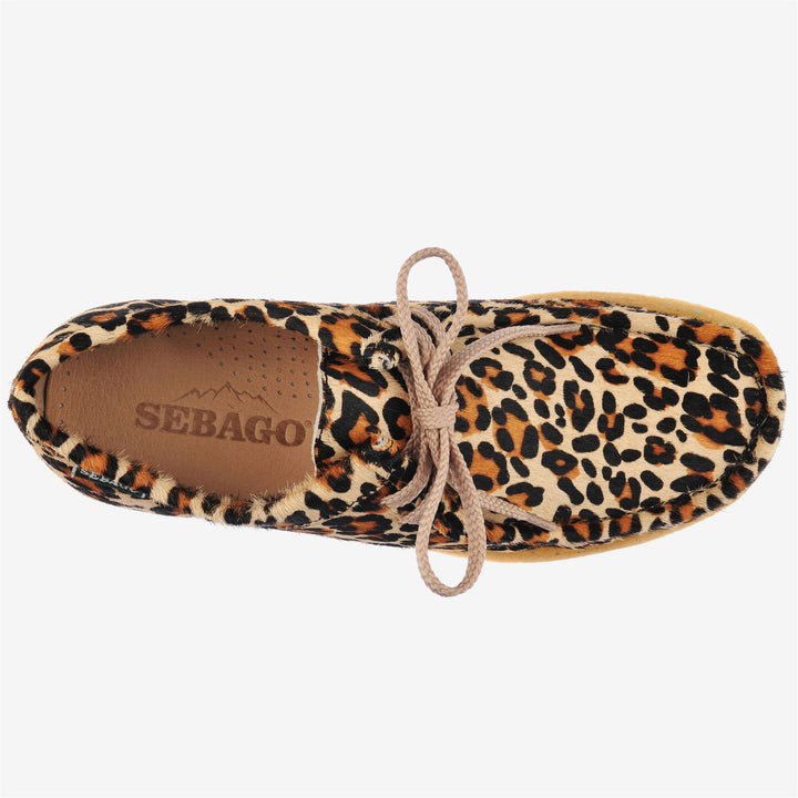 Mocassini in Pelle Bassi Donna Giallo Leopardo per Tempo Libero 4