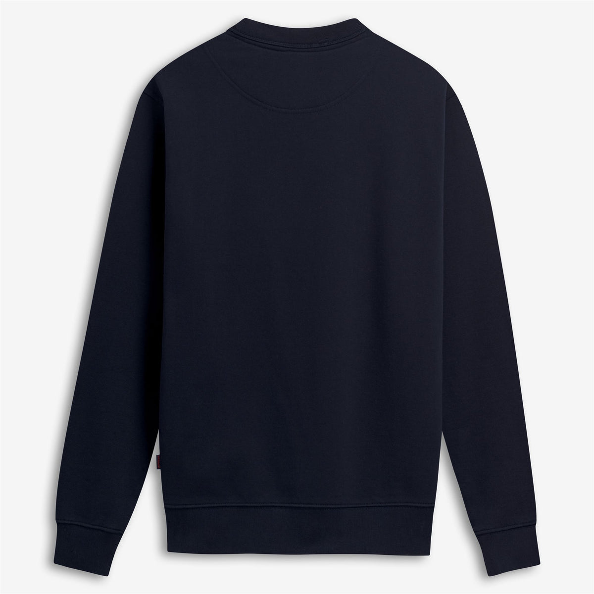 Felpa girocollo in cotone blu unisex
