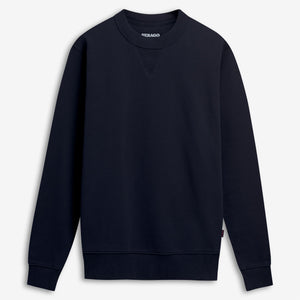 EBOWKNOT - Fleece - Crewneck - Unisex - Blue Marine