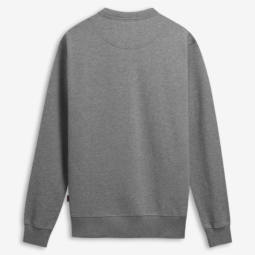 Grey Unisex Yachting Fleece Jumper with Ribbed Details 02