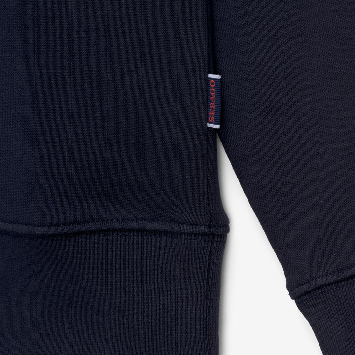 Marine Blue Unisex Yachting Fleece Hoodie Jumper 3