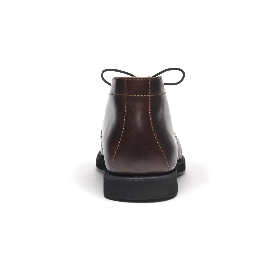 Dark Brown Men's Laced Ankle Boots for Business Wear main