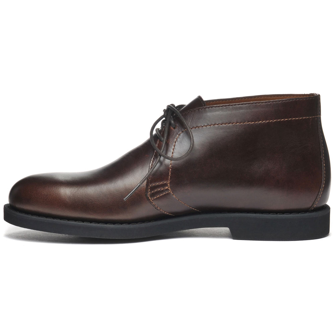 Dark Brown Men's Laced Ankle Boots for Business Wear main