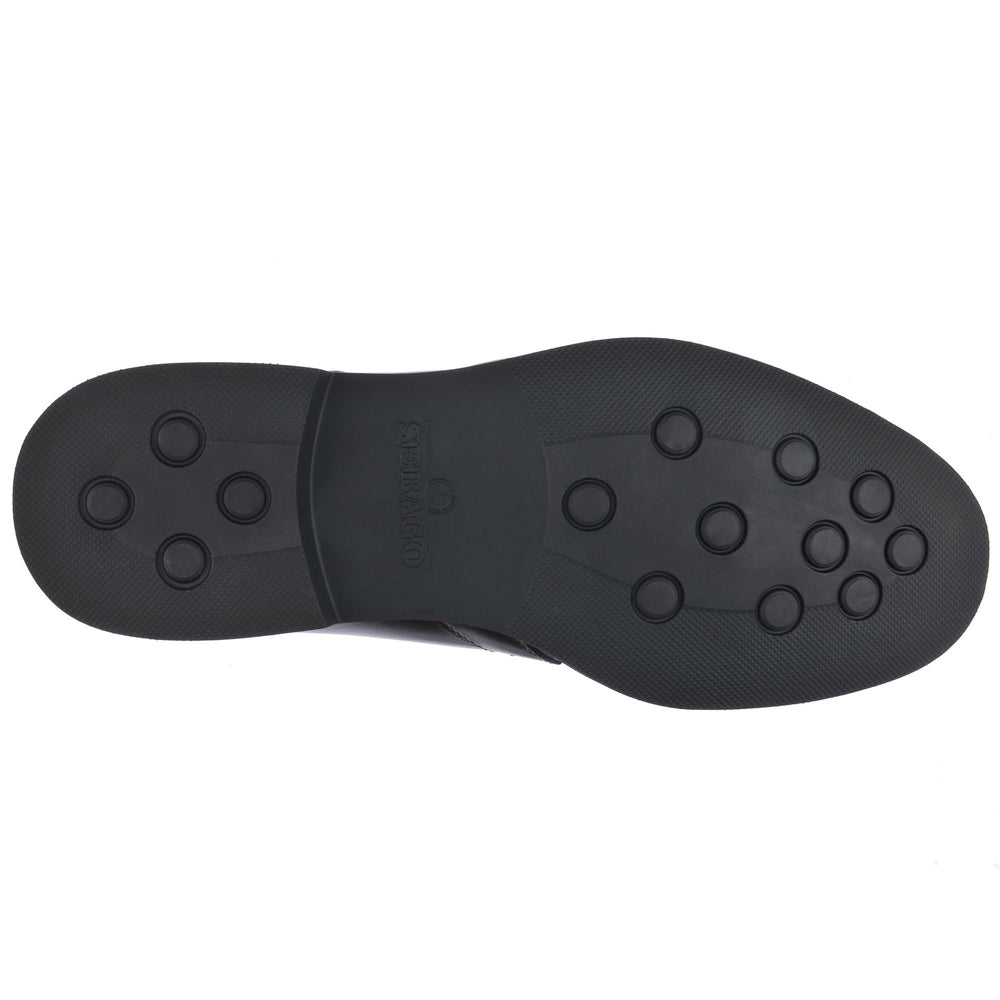 Dark Brown Men's Laced Ankle Boots for Business Wear 02