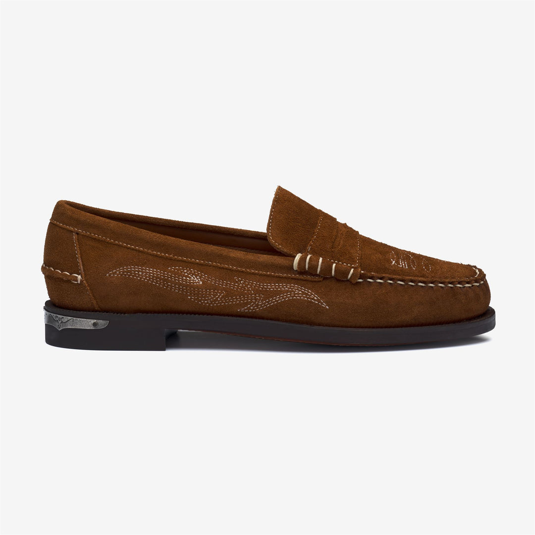 Cognac brown Men's Leather Moccasin Loafers 01