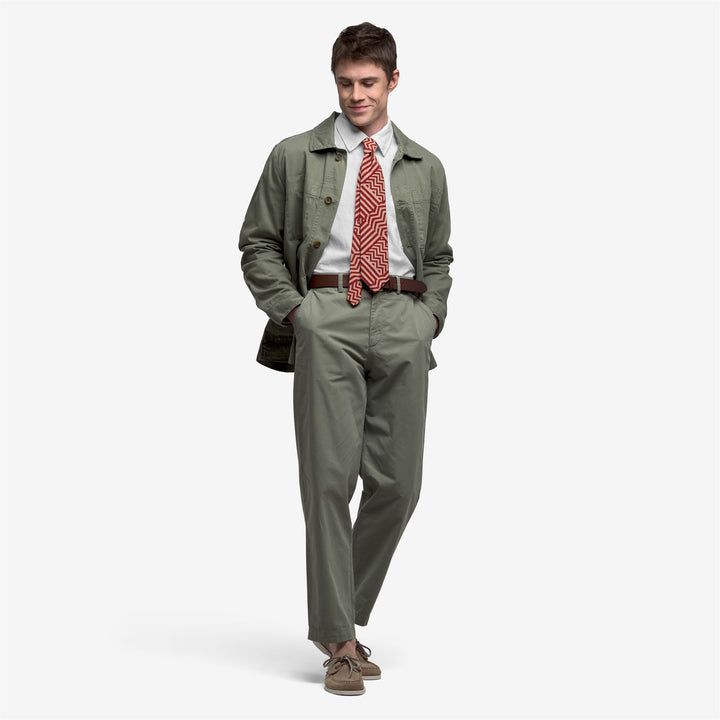 Lichen green Men's Chino Pants for Leisure 4